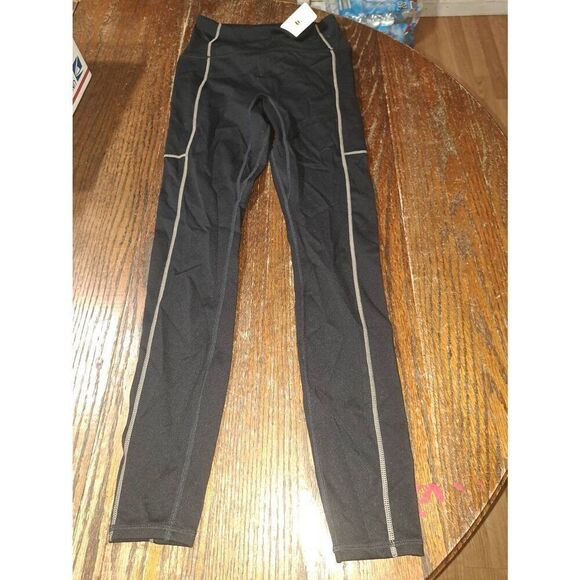 New Small Fabletic Black Willow Bark Motion365 Trinity Hi Waist Utility Legging - Picture 8 of 9